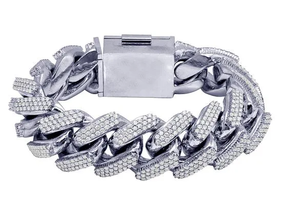 Diamond Iced-Out Miami Cuban Link Bracelet