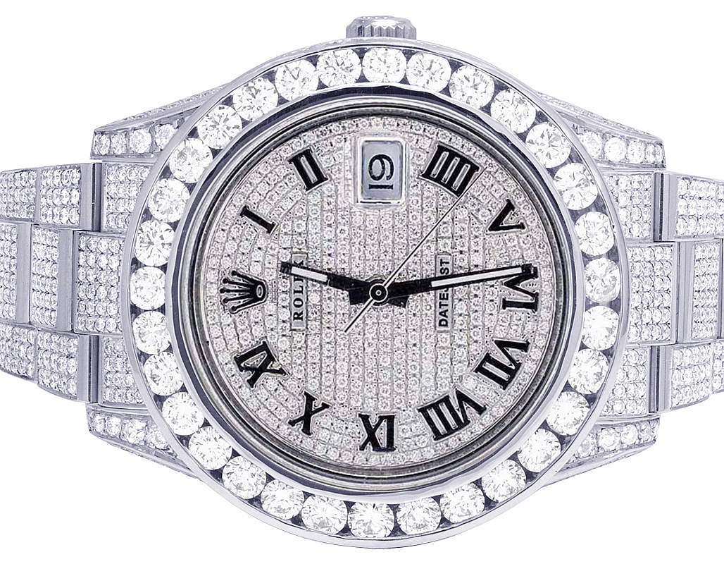 Часы ролекс с бриллиантами. Rolex Datejust 2 Diamonds 41. Rolex Datejust 41 мм 116300. Rolex Datejust II 116300 Бриллиантовые часы. Mens Rolex Datejust II Full Iced out 41mm 116300 Pave Dial Diamond watch 22.5CT.