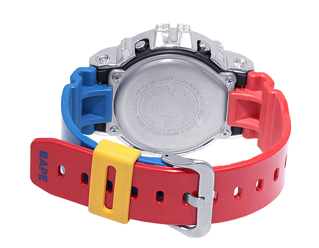 Bathing Ape Casio G-shock DW-6900 Kid Cudi 5 1/4 CT Real Diamond