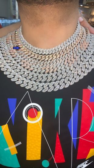 Yellow Gold 3 Row 3D Prong Diamond Miami Cuban Chain 12MM 27.35CT