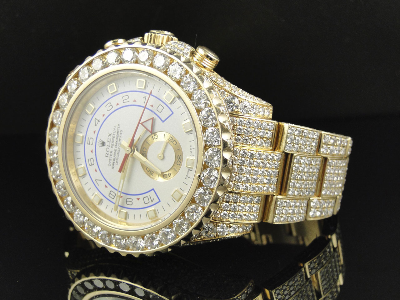 rolex diamond gold watch price