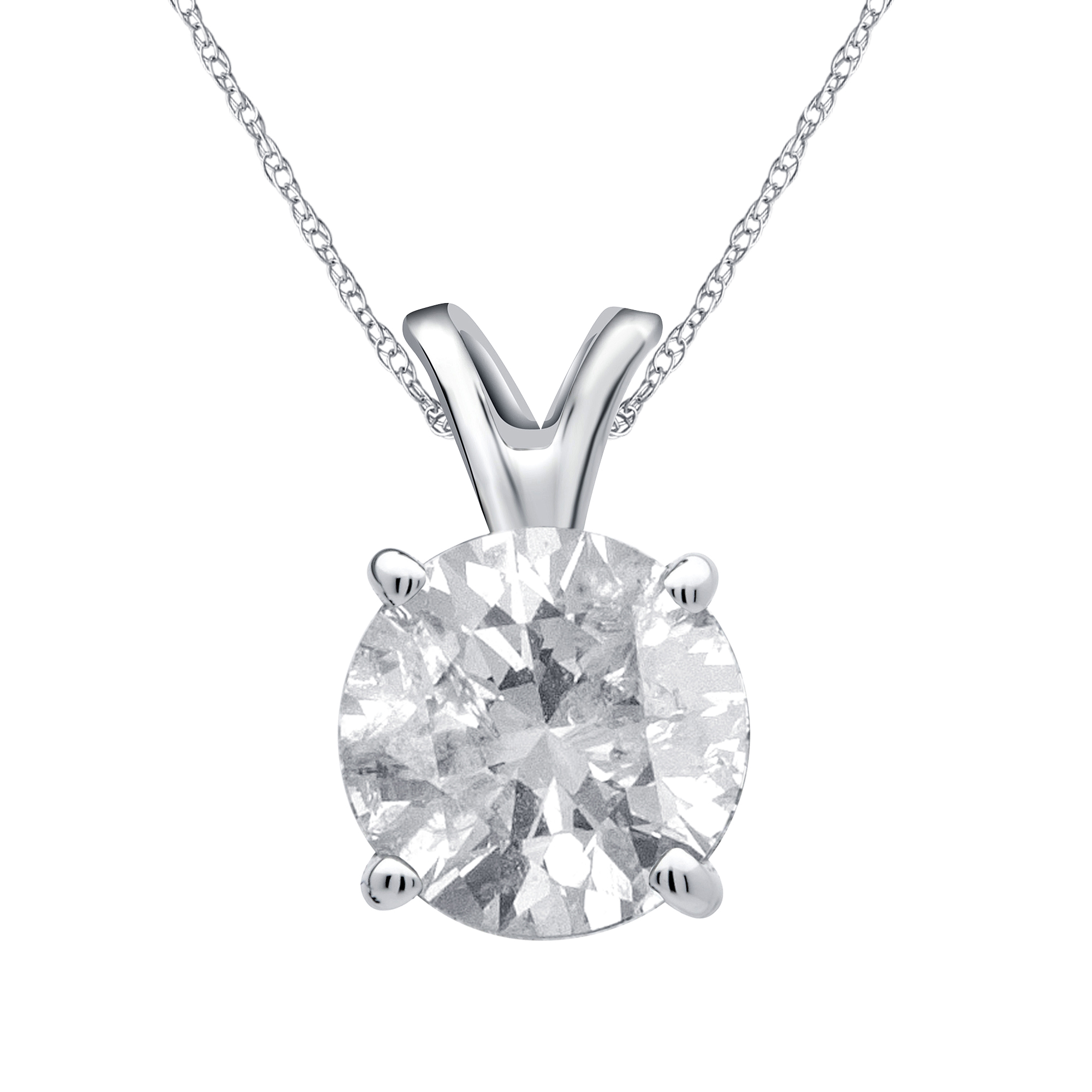 real round diamond solitaire