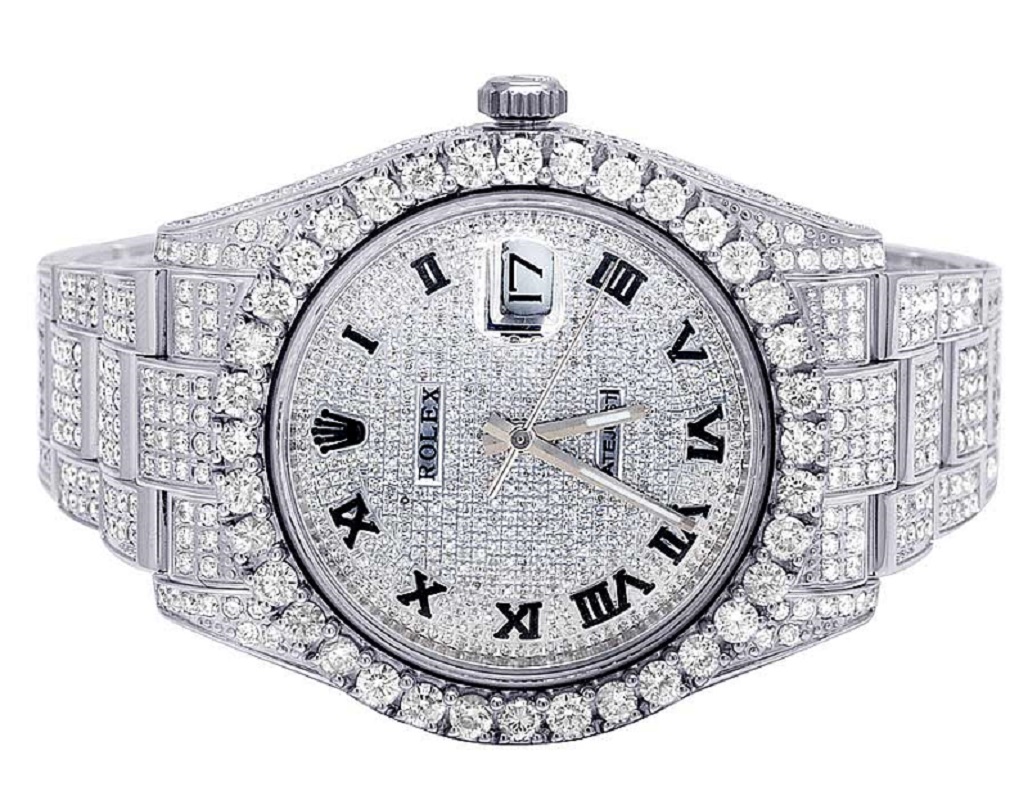 rolex full diamond watch