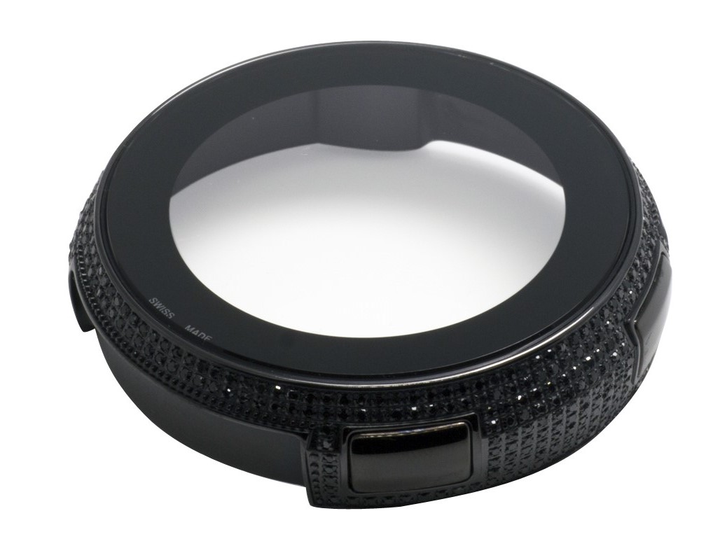 Gucci Black PVD Black Diamond Case for I Gucci Digital Watch YA114