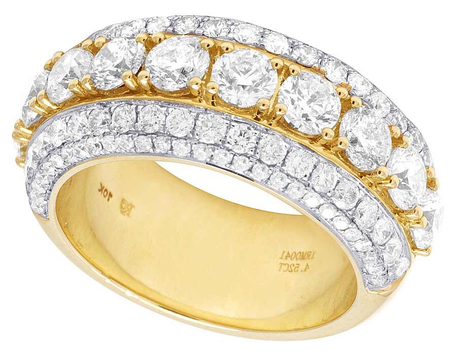 Solid 10K Yellow Gold Genuine Diamond Solitaire Wedding