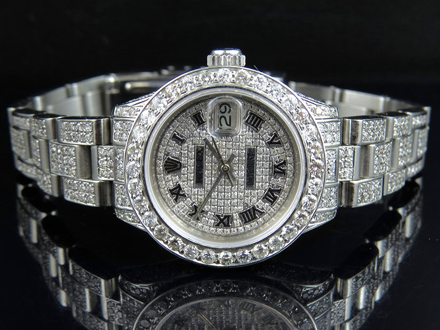 rolex all diamond watch price