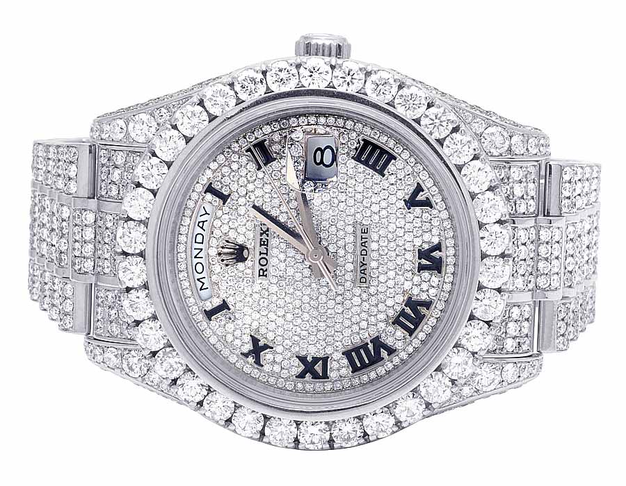 Часы ролекс с бриллиантами. Rolex Mens Rolex Day-Date II 18k White Gold 41mm President 218239 Diamond watch. Часы ролекцы белое золото. Rolex White Gold. Rolex wiyt Gold.