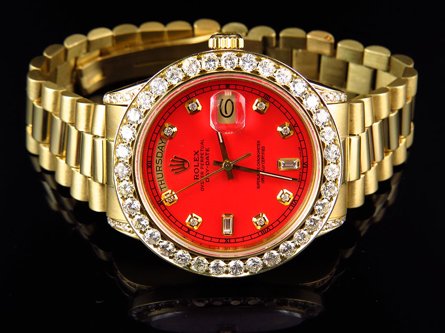 red and gold rolex