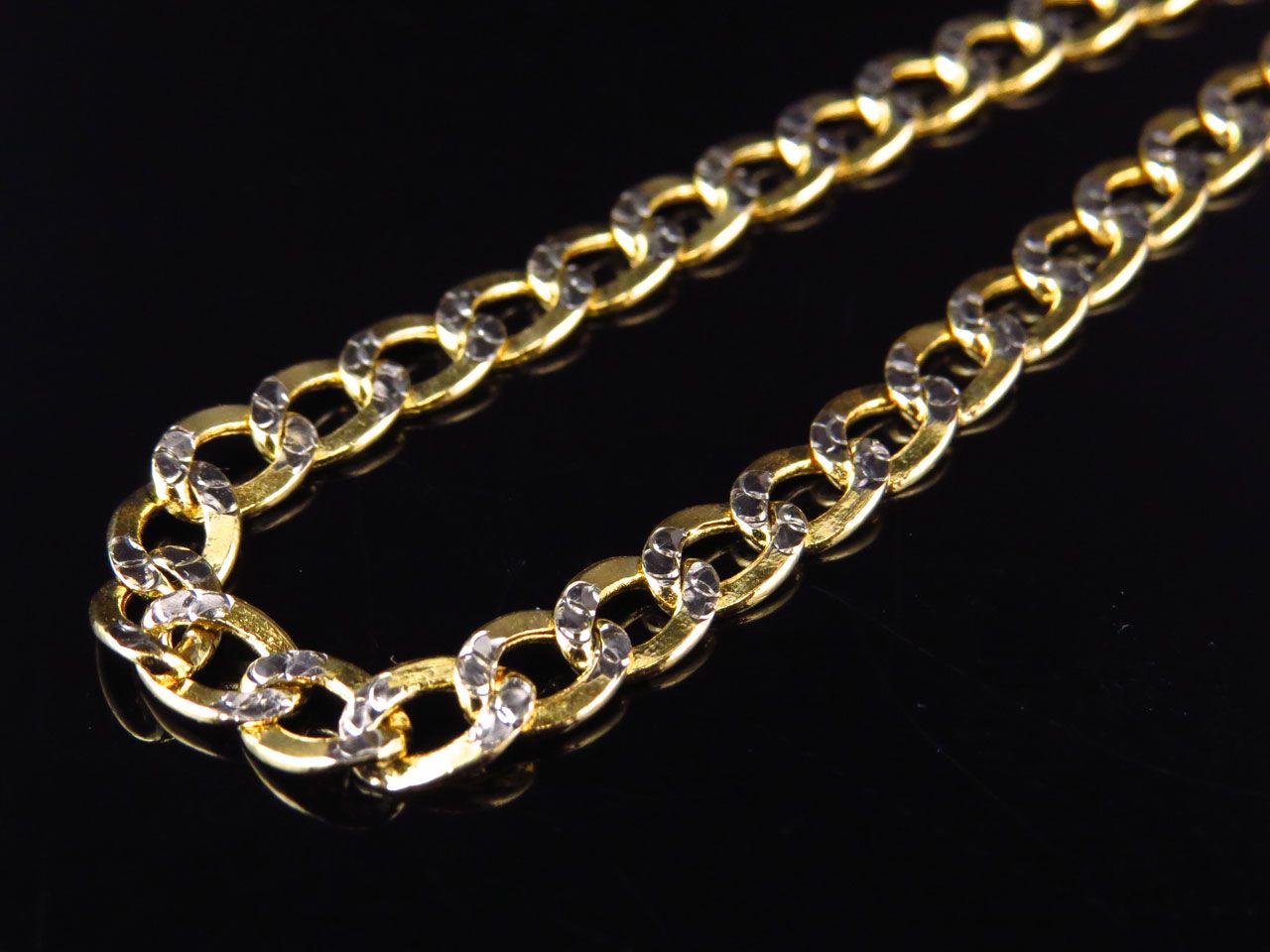 hollow curb cuban link chain