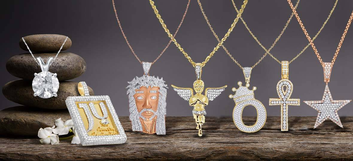 Pendants Genuine Diamond Pendants, Jesus Pieces, and Gold Charms @  JewelryUnlimited.com