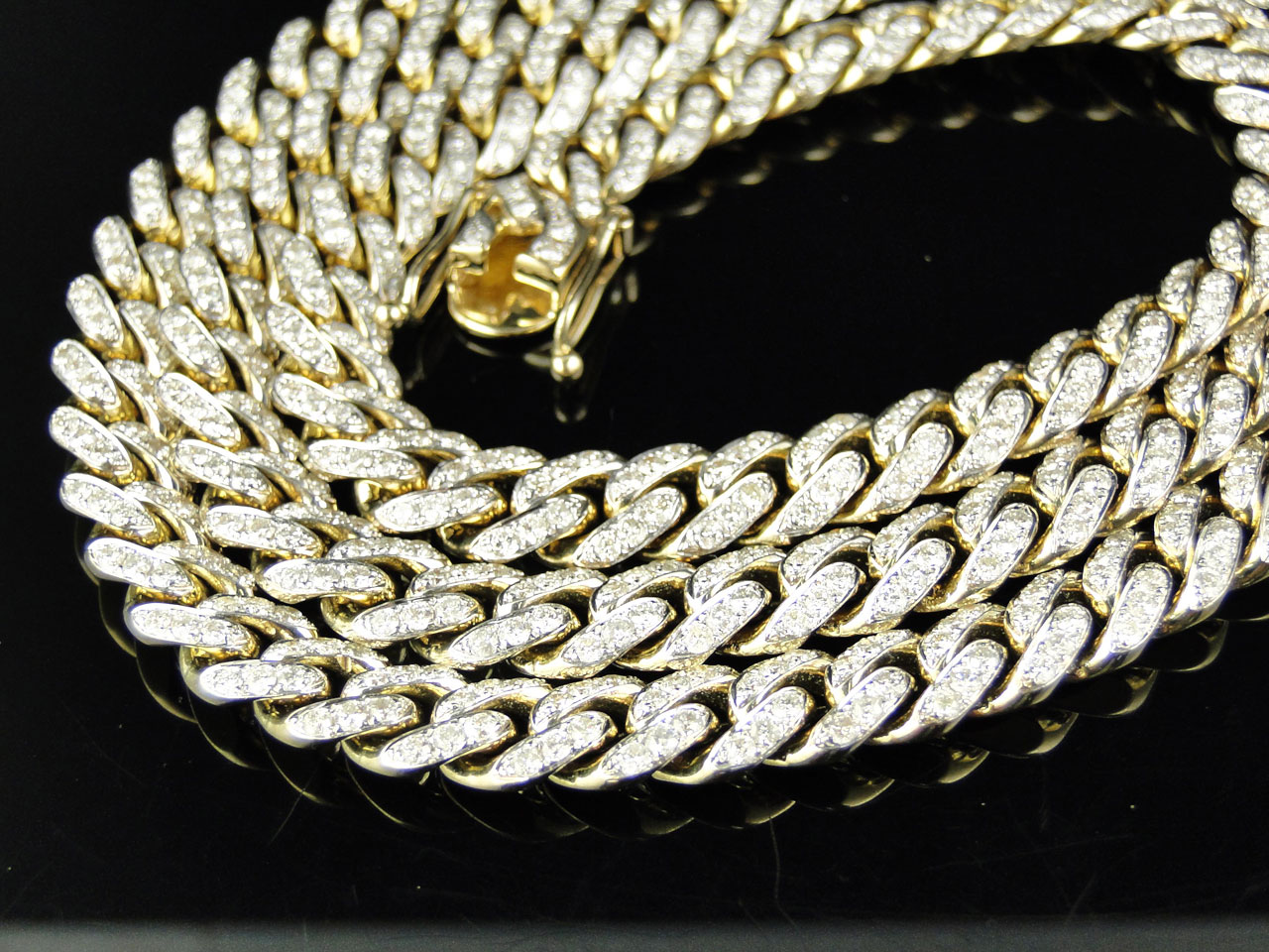 18K cuban link chain