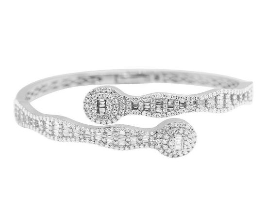 Baguette Diamond Bangle Bracelet