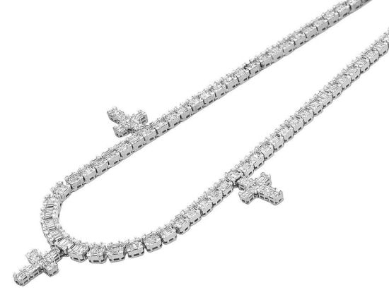 White Gold Tennis Necklace