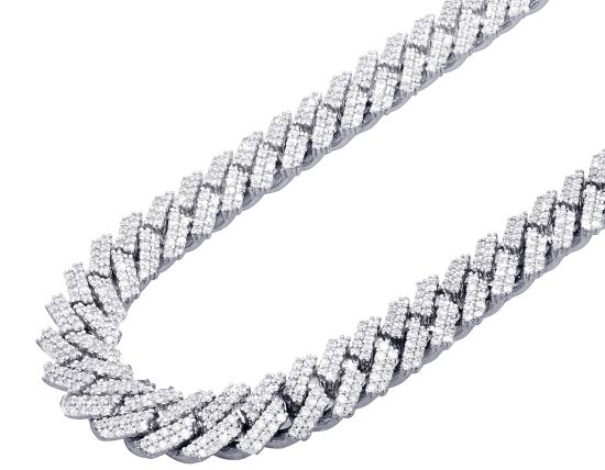 Miami Cuban Diamond Prong Set